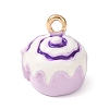 Brass Enamel Pendants KK-CBA8989-01B-1