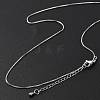 Brass Box Chain Necklaces for Women NJEW-D302-41P-3