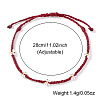 Handmade Glass Seed Bead Braided Bead Bracelets AU9604-2-2