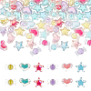 60Pcs 6 Style Transparent Acrylic Beads TACR-AR0001-04-1
