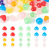 30Pcs 2 Styles Luminous Resin Mushroom Ornament RESI-TA0004-04A-2