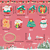 Christmas Resin Cabochons RESI-SC0005-76-2