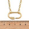 304 Stainless Steel Mother-Son Chain/Figaro Chain Necklaces for Women NJEW-JN06451-4