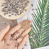 300Pcs 304 Stainless Steel Fold Over Crimp Cord Ends STAS-SP0001-76-3