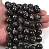Natural Larvikite Beads Strands G-C249-A07-16mm-1