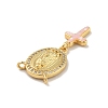 Brass Charms KK-B059-53G-C-3