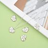 Wedding Theme Antique Silver Tone Tibetan Style Alloy Heart with Mother of the Bride Rhinestone Charms X-TIBEP-N005-18B-5
