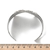 304 Stainless Steel Cuff Bangles for Women BJEW-G750-01P-3