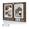 Anniversary Rectangle Wood Photo Frames DJEW-WH0057-001-1