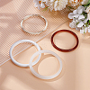 4Pcs 4 Styles Acrylic Bangles for Women BJEW-UN0001-78-2