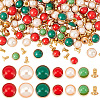 120 Sets 6 Style Alloy Semi-Tublar Rivet Studs DIY-AR0002-90-1