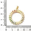 Brass Micro Pave Cubic Zirconia Pendants KK-P320-02G-01-3