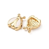 Brass Enamel Beads KK-K408-06G-2