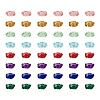  75pcs 5 colors Transparent Resin Beads RESI-TA0001-58-17