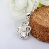 925 Sterling Silver Butterfly Hollow Pendants STER-BB57675-4