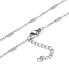 Non-Tarnish 304 Stainless Steel Cable Chain Necklaces NJEW-JN03169-01-1
