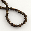 Electroplate Glass Bead Strands EGLA-R094-4mm-06-2