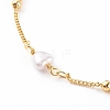 Brass Beaded Bracelets BJEW-JB06078-2