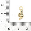 Brass Micro Pave Cubic Zirconia Pendants KK-G526-12G-02-3
