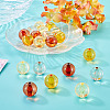 20Pcs 4 Colors Transparent Acrylic Beads MACR-TADJ0001-02B-5