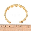 Brass Cuff Bangles for Women BJEW-C140-33G-5