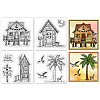 4Pcs 4 Styles PVC Stamp DIY-WH0487-0119-1