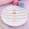 Alloy Moon Pendant Multi Layered Necklaces for Women FS-WGBB73B-01-5