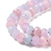 Natural Aquamarine & Rose Quartz & Amethyst Beads Strands G-H280-03-4
