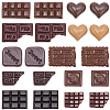 60Pcs 10 Styles Resin Cabochons CRES-BM0001-05-1
