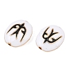 Brass Enamel Beads KK-CBA7BFE-01G-01-2