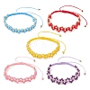 5Pcs Glass Braided Beaded Bracelets BJEW-MZ00304-2