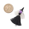 5Pcs 5 Colors Handmade Polycotton(Polyester Cotton) Tassel Pendants PALLOY-JF04236-2