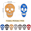 SUPERFINDINGS Skull Rhinestone Patches DIY-FH0002-05-2