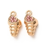 Alloy Rhinestone Pendants RB-CBAA597-01G-2