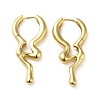 Rack Plating Brass Melting Drop Hoop Earrings for Women EJEW-Z019-19G-1