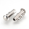 304 Stainless Steel Slide Lock Clasps STAS-Q212-01-3