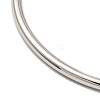 304 Stainless Steel Simple Plain Bangle for Women BJEW-F461-01D-P-3