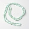 Dyed Natural Freshwater Shell Rondelle Bead Strands X-BSHE-O016-19B-2