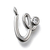 Brass Micro Pave Cubic Zirconia Pendants KK-B132-12P-U-1