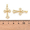 Brass Micro Pave Cubic Zirconia Pendants KK-N257-31G-3