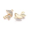 Rack Plating Alloy Rhinestone Pendants X1-PALLOY-T091-27A-G-2