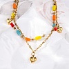 304 Stainless Steel Cable Chain Multi-strand Bracelets LS-BJEW-Z088-02G-3