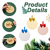 30Pcs 3 Colors Acrylic Mirror Pendants FIND-GA0003-15-4