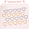 Unicraftale 40Pcs 2 Colors 304 Stainless Steel Linking Rings STAS-UN0041-27-5