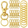 DIY Alloy Swivel Lobster Claw Clasps & Iron Split Key Rings Keychain Finding Kits DIY-YW0010-44G-1