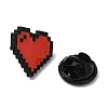 Zeld Pixel Heart Alloy Brooches LS-JEWB-I032-05EB-01-3