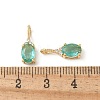 Brass Micro Pave Cubic Zirconia Pendants KK-Q031-43G-3