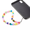 Round Resin Beads Mobile Straps HJEW-JM00583-4