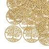 430 Stainless Steel Filigree Pendants STAS-T042-06D-1