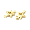 Brass Connector Charms X-KK-H442-33G-2